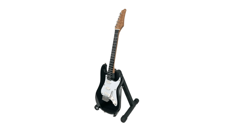 RW Minis Six String Electric Guitar Scale Replica, Black, 02.0003.00
