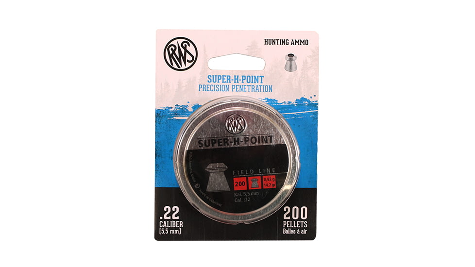 RWS Super-H Point Pellets .22 Pellet Lead 200 2317404