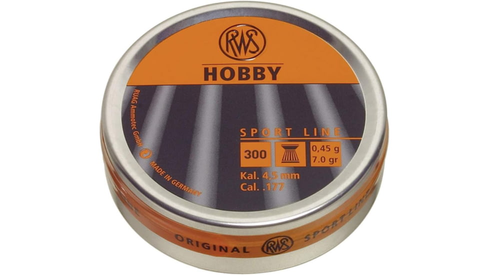 RWS Hobby Sport Line .177 Pellets, Lead, 2317400