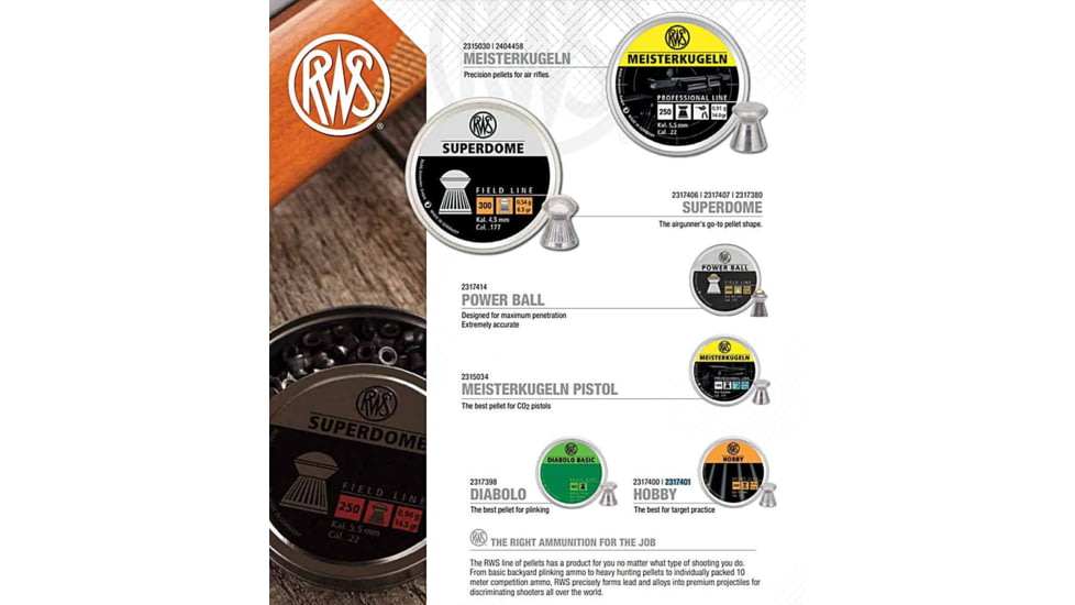 RWS Hobby Sport Line .177 Pellets