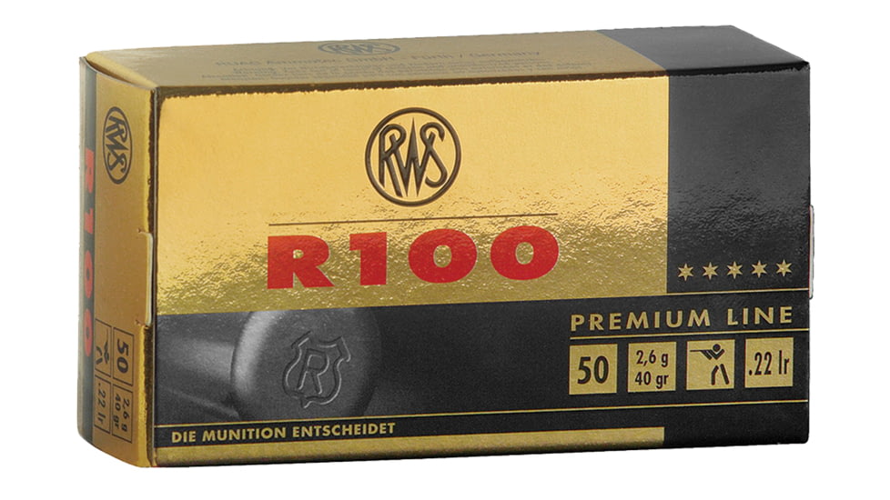 RWS/Umarex 2134195 R100 C-Class 22 LR 40 Gr Lead Round Nose LRN 50 Rounds