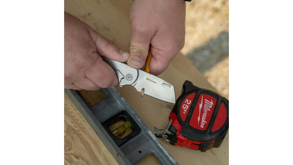 SOG Specialty Knives &amp; Tools Stout FLK Folding Knife, 2.1 in Blade, D2 Steel, OD Green, SOG14031157