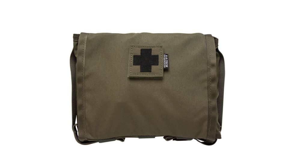 USED S.O.Tech Viper Flat IFAK Mini Pouch, A1, Ranger Green, NSN NO, VFIFAK-A1-B-RG, EDEMO1
