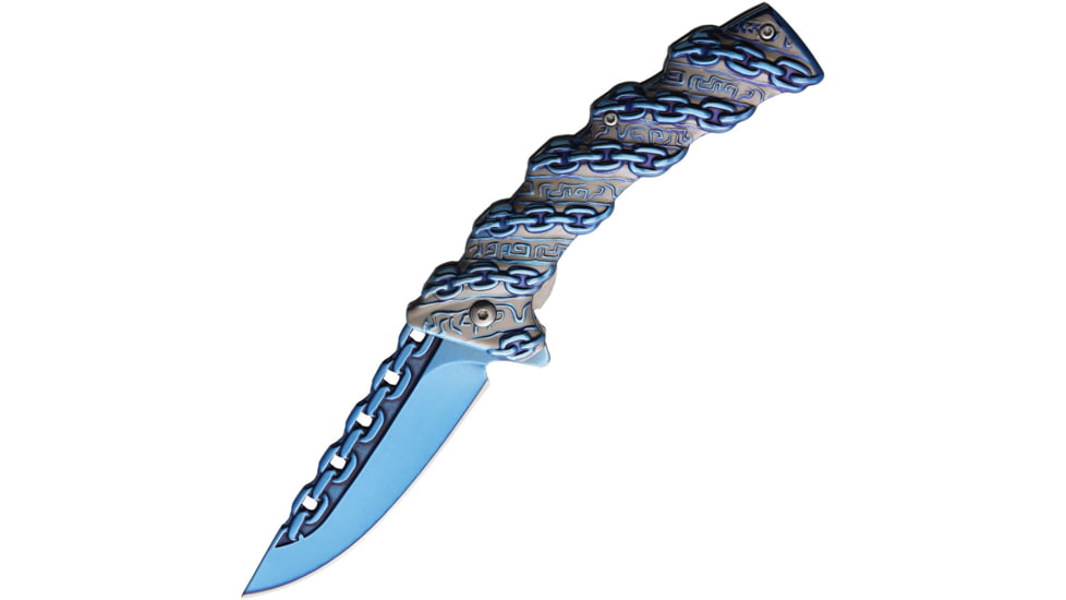 S-TEC Chain Linerlock A/O Blue