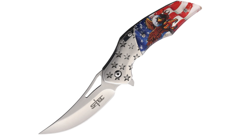 S-TEC Eagle Flag Linerlock A/O Knife, T271910-25