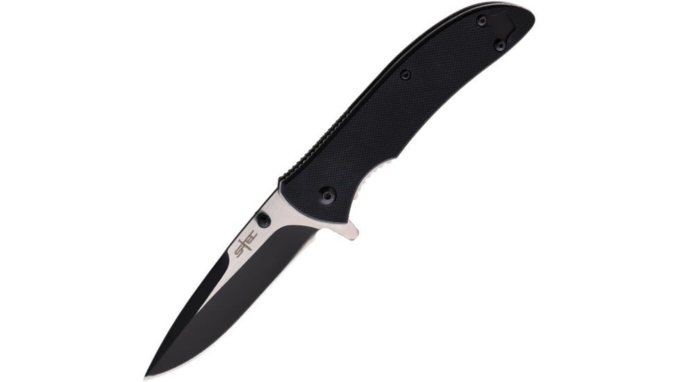 S-TEC Linerlock A/O Black Folding Knife, T27191BK