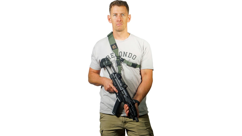 S2Delta C.L.A.S.H. Rifle Sling, Green, MRS2P-USA-GRN-SLING-HOOKS