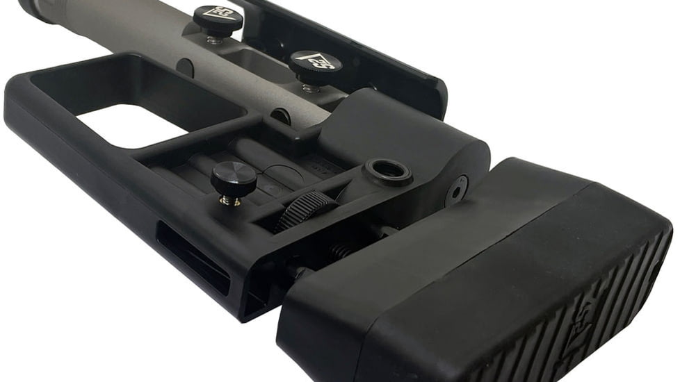 S2Delta Mg Lite BTS Buttstock, Black w/ Cerakoat Gun Metal Gray, One Size, MG-BTS-BLK