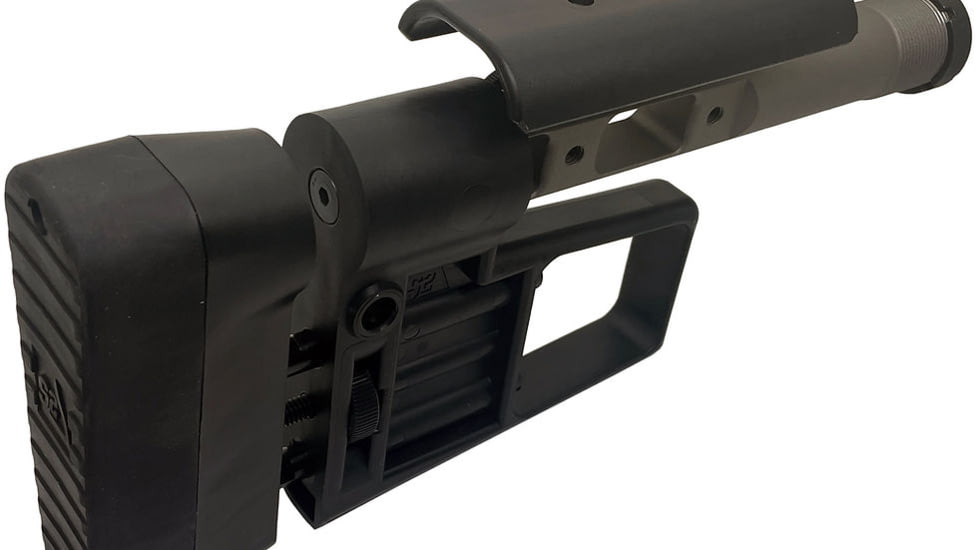 S2Delta Mg Lite BTS Buttstock, Black w/ Cerakoat Gun Metal Gray, One Size, MG-BTS-BLK