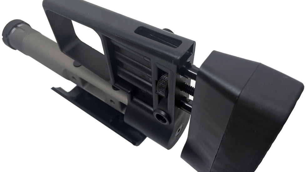 S2Delta Mg Lite BTS Buttstock, Black w/ Cerakoat Gun Metal Gray, One Size, MG-BTS-BLK