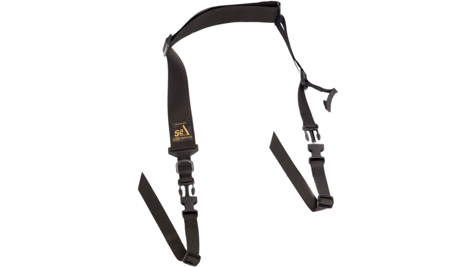 S2Delta Pig Tail Rifle Sling, Fast Adjustment, Black, MRS2P-USA-BLK-PT