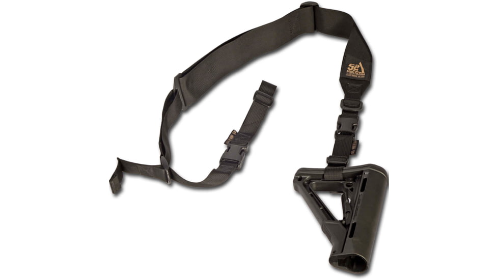 S2Delta Pig Tail Rifle Sling, Fast Adjustment, Black, MRS2P-USA-BLK-PT