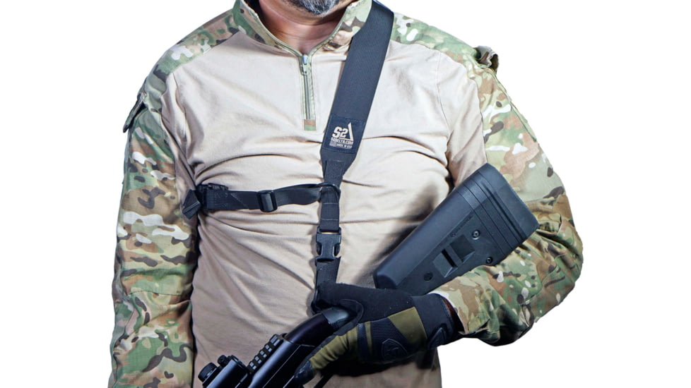 S2Delta Pig Tail Rifle Sling, Fast Adjustment, Black, MRS2P-USA-BLK-PT