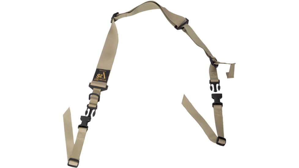 S2Delta Pig Tail Rifle Sling, Fast Adjustment, Tan, MRS2P-USA-TAN-PT