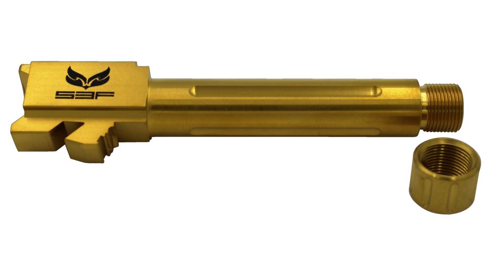 S3F G19T/FTIN Glock 19 9mm 4.0 Gold, Threaded/Fluted