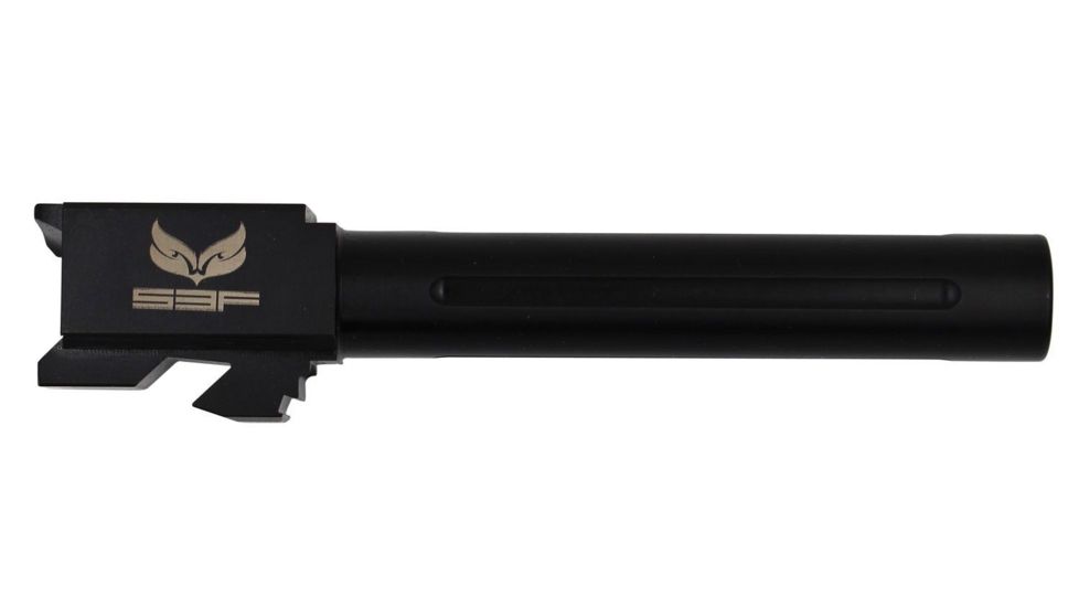 S3F Solutions Glock 21 Drop In Match Grade Barrel Threaded/Fluted Black Nitride, Black, S3FG21T/FBN