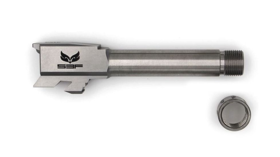 S3F Solutions Glock 43 Drop In Match Grade Barrel Fluted, 416R Stainless Steel, Stainless, S3FG43FSS