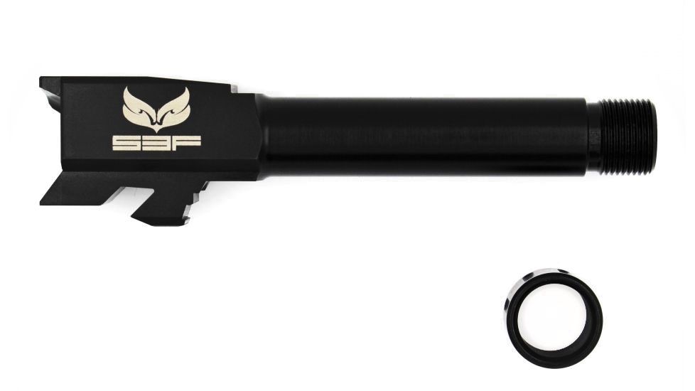 S3F Solutions Glock 43 Drop In Match Grade Barrel Fluted, Black Nitride, Black, S3FG43FBN