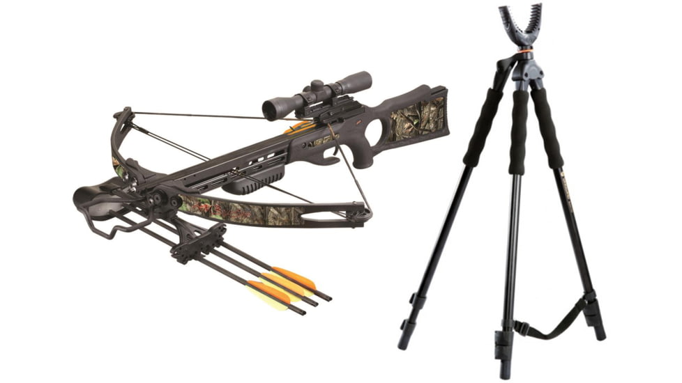 SA Sports Outdoor Gear Ambush Crossbow Pkg., Next G1/Black, W/ Vanguard Quest Tripod