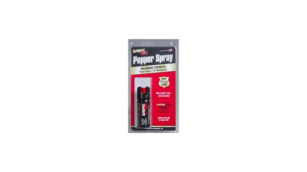 Sabre 2.00 oz Magnum 60 Maximum Strength Defense Spray, BLACK M-60-OC