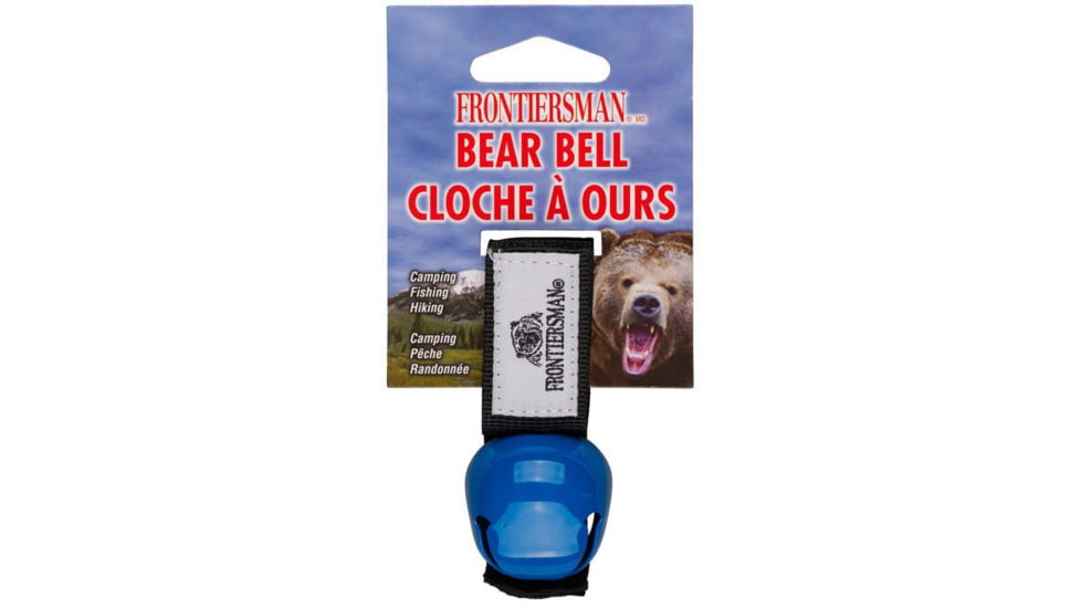 Sabre Frontiersman Bear Bell W/ Velcro Strap, Blue - BB-01-BL