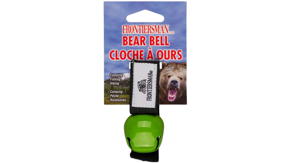 Sabre Frontiersman Bear Bell W/ Velcro Strap, Green - BB-01-GR