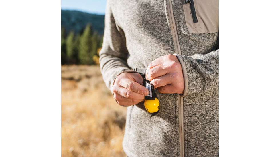 Sabre Frontiersman Bear Bell W/ Velcro Strap, Yellow - BB-01-YW