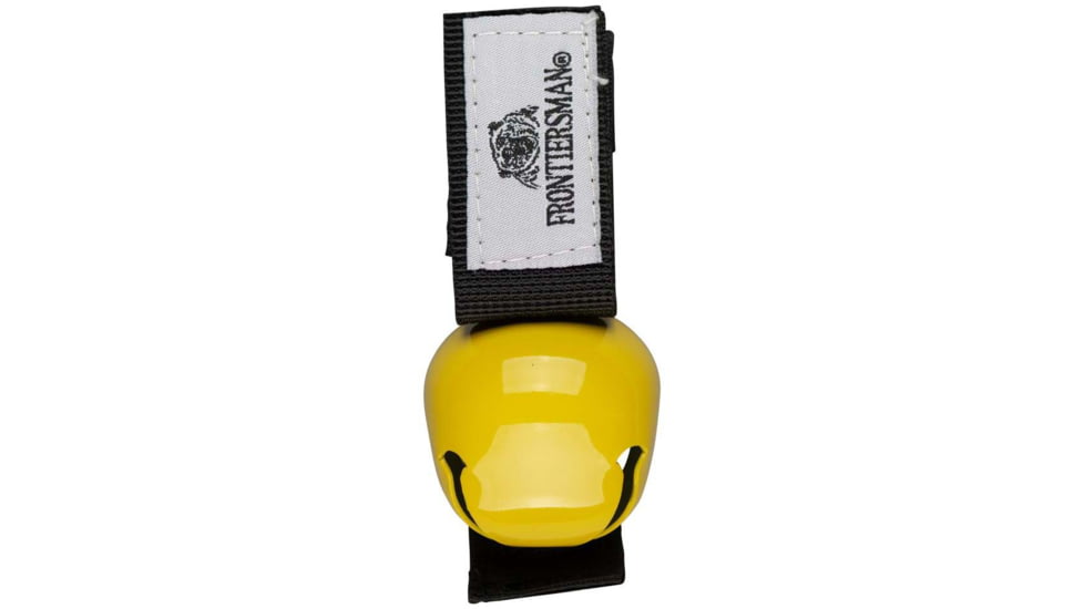 Sabre Frontiersman Bear Bell W/ Velcro Strap, Yellow - BB-01-YW