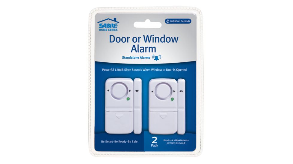 Sabre Magnetic Door / Window Alarm -2 pack, White HS-DWA2