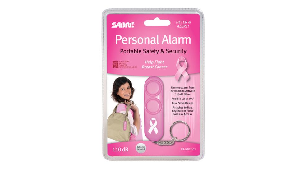 Sabre Personal Alarm - Pink (Supports NBCF), Pink PA-NBCF-01