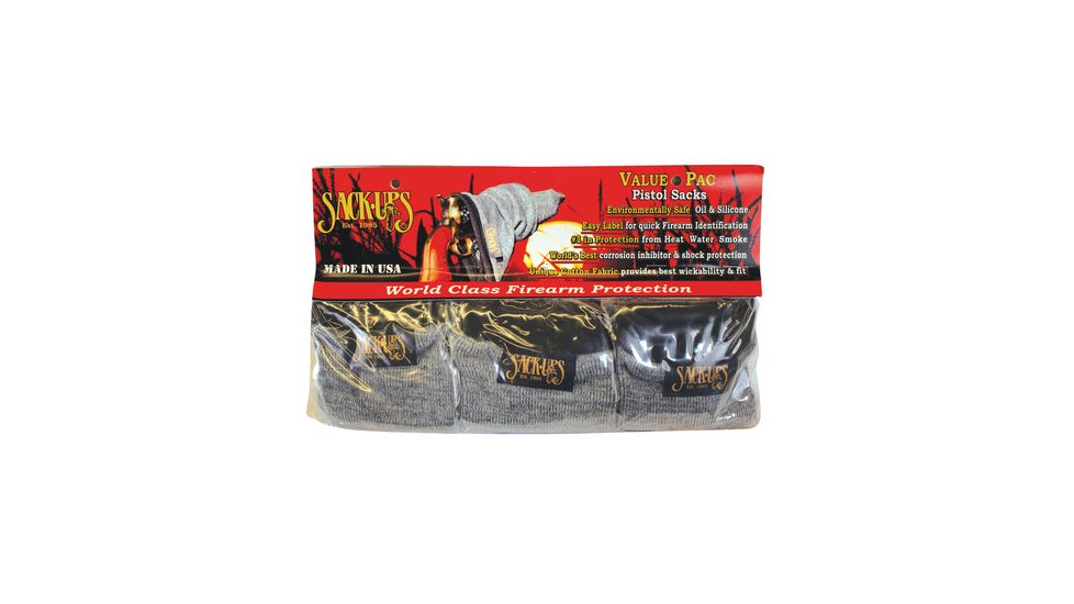 Sack Ups Value-Pac Pistol Sack-Ups 5 Per Pack Camouflage Grey
