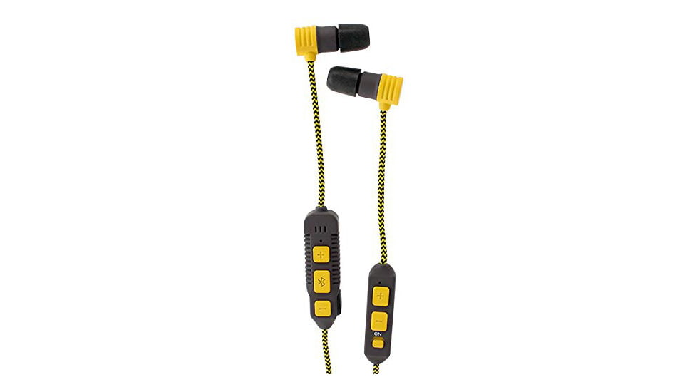 Saf-T-Ear Bluetooth Dual Mode Earphones w/25dB of Noise Reduction, Yellow/Gray, ERSTE-BTEARBUDSDUAL