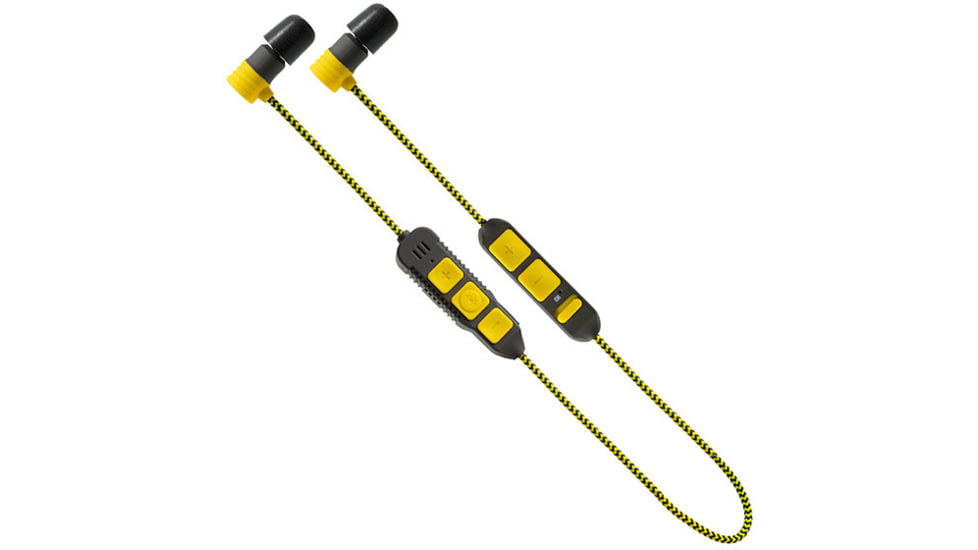 Saf-T-Ear Bluetooth Dual Mode Earphones w/25dB of Noise Reduction, Yellow/Gray, ERSTE-BTEARBUDSDUAL