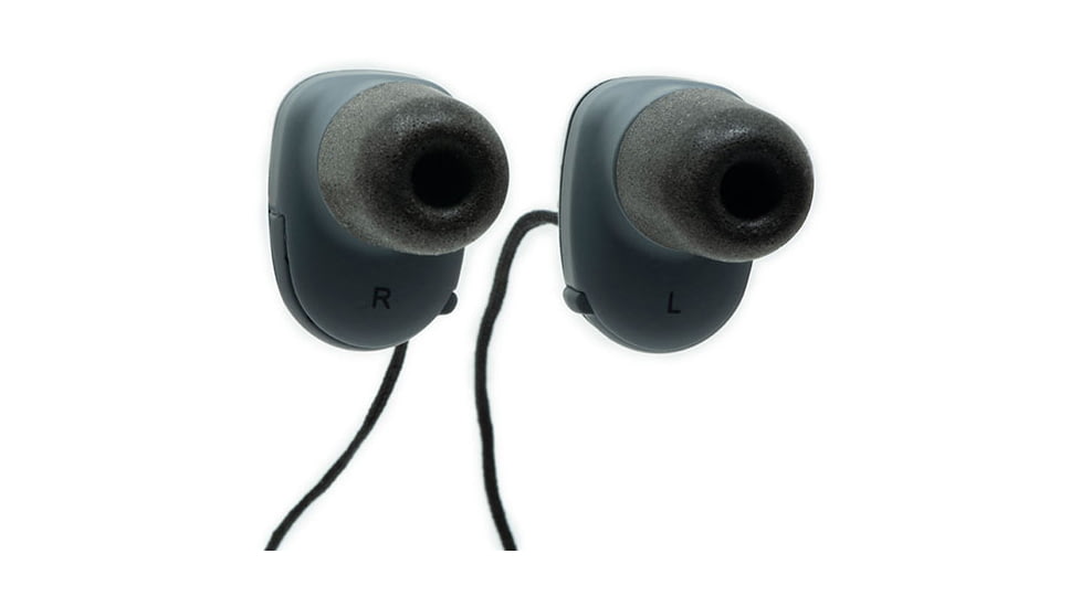 Saf-T-Ear Electronic Hearing Protection SafetyBuds, 25dB NRR, Gray/Yellow, ERSTE-BUDS