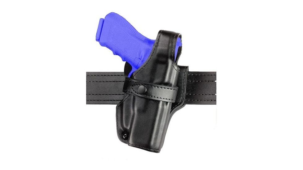Safariland 070 Duty Holster, SSIII Mid-Ride, Level III Retention - Hi Gloss Black, Left Hand 070-76-92