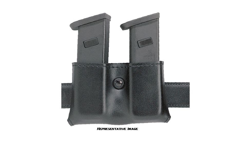 Safariland 079 Concealment Double Magazine Holder, Snap-On,Fits Glock 17/22 STX Plain Black 079-83-41-2