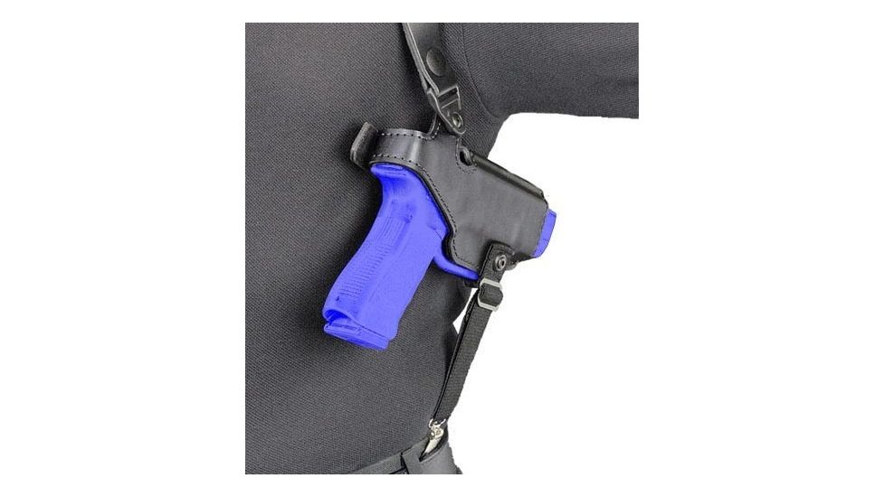 Safariland 1060 Shoulder Holster System - Plain Black, Right Hand 1060-09-3-21