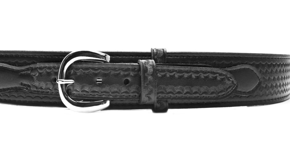 Safariland 146 Border Patrol Belt w/ Buckle, 2.25in Wide, Black Basketweave - 34 in