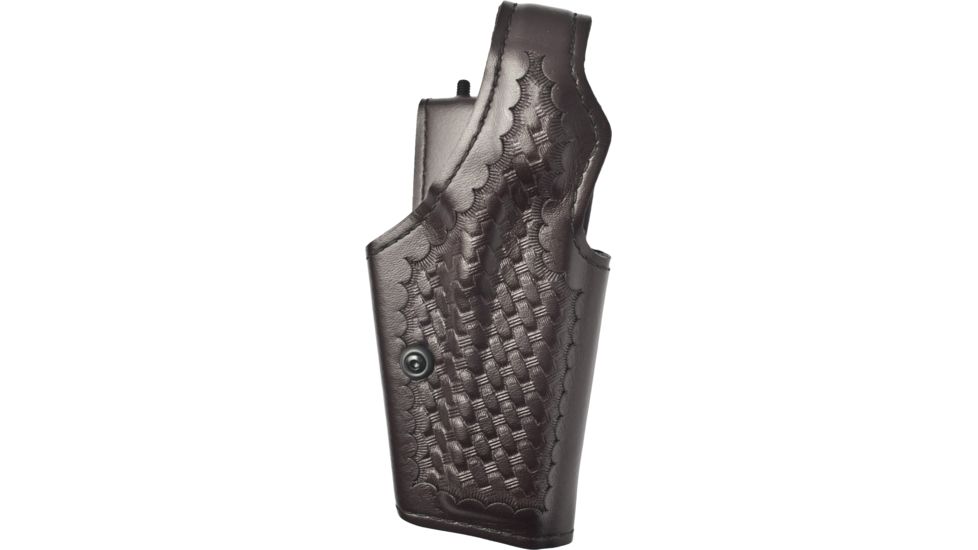 Safariland 200 inTop Gunin Mid-Ride, Level I Retention Holster - Cordovan Basketweave R Hand 200-69-071