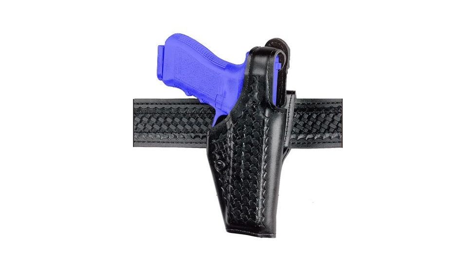 Safariland 200 ''Top Gun'' Mid-Ride, Level I Retention Holster - Plain Black, Left Hand 200-82-162