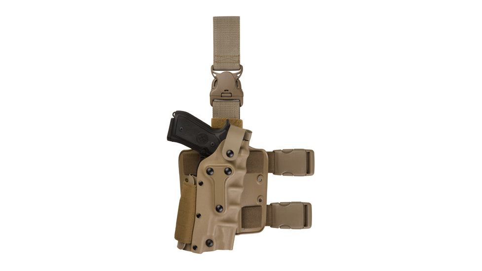 Safariland 3085 Military Tactical Holster - STX FDE Brown, Ambidextrous 3085-73-551
