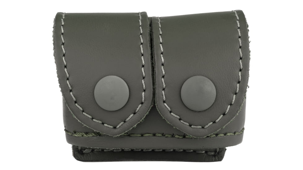 Safariland 340 Speedloader Holder Double, S&amp;W K Frame, STX Tactical OD W/ Black Plastic Snap 340-2-56PBL