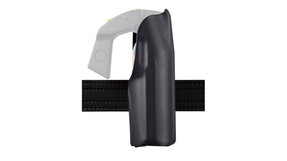 Safariland 36 Open Top OC Holder, Designed For DTC MK-9, STX Tac, Black, Left Hand, 745BL Belt Loop w/Screw, Plain Black, 36-8-132