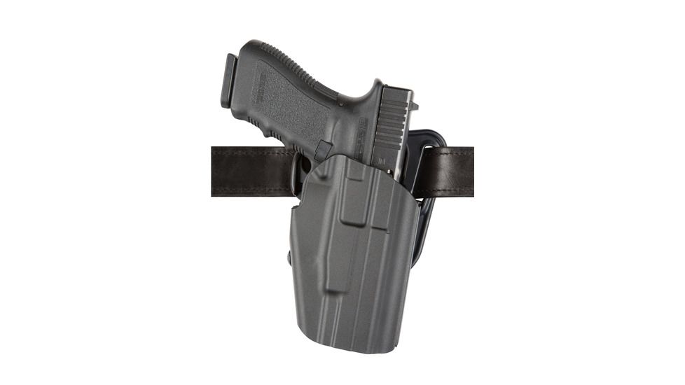 Safariland 576W 7TS GLS Pro-Fit Multi-Fit Wide Frame Standard Slide Belt Loop Holster, Glock 19, Left, STX Plain, Black, 577-283-412, EDEMO3