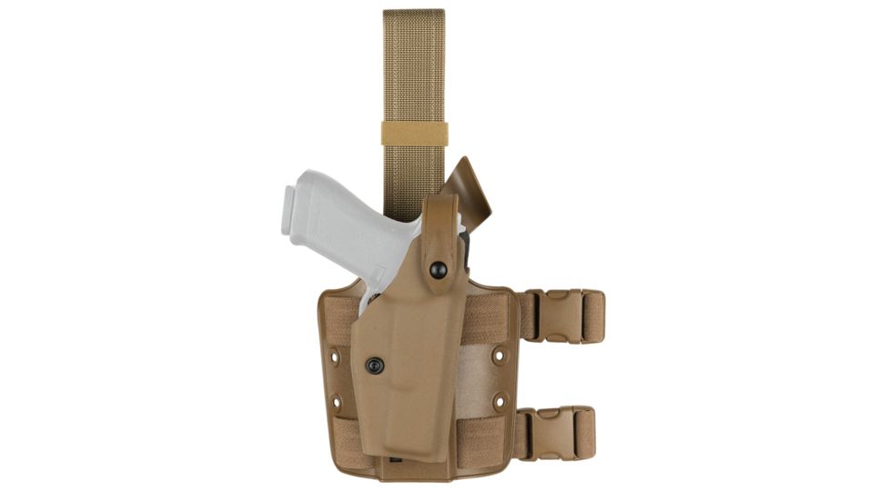 Safariland 6004 SLS Tactical Holster w/Dbl Leg Straps, H&amp;K USP 45, Coyote Brown, Left Hand, 6004-93-762