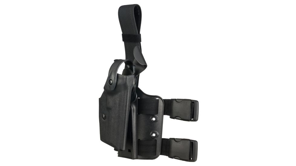 Safariland 6004 SLS Tactical Holster w/Dbl Leg Straps, H&amp;K 45 Full Size, STX Tactical, Black, Right Hand, 6004-393-121