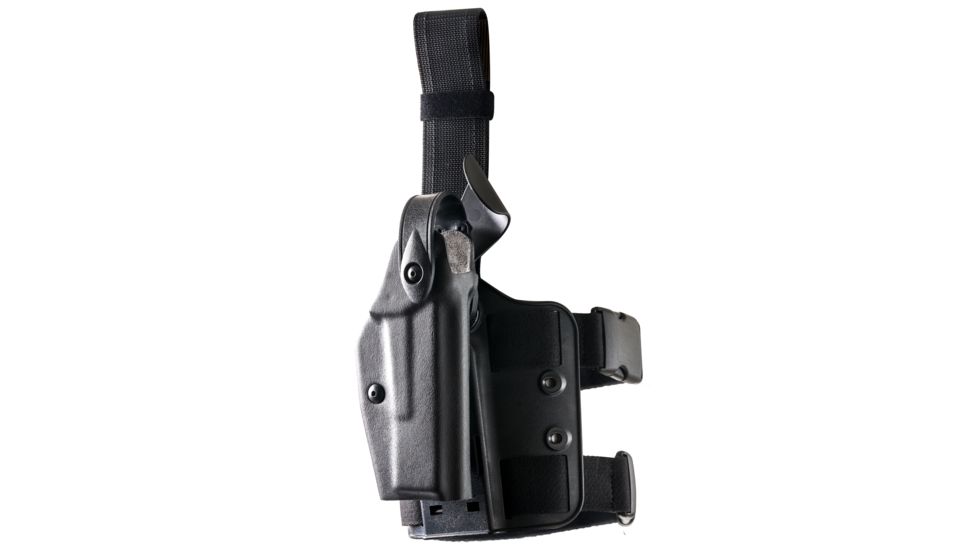 Safariland 6004 SLS Tactical Holster w/Dbl Leg Straps, H&amp;K .45 Cocked &amp; Locked w/SF X200/X300 4.53in., STX Tactical, Black, Right Hand, 6004-3930-121