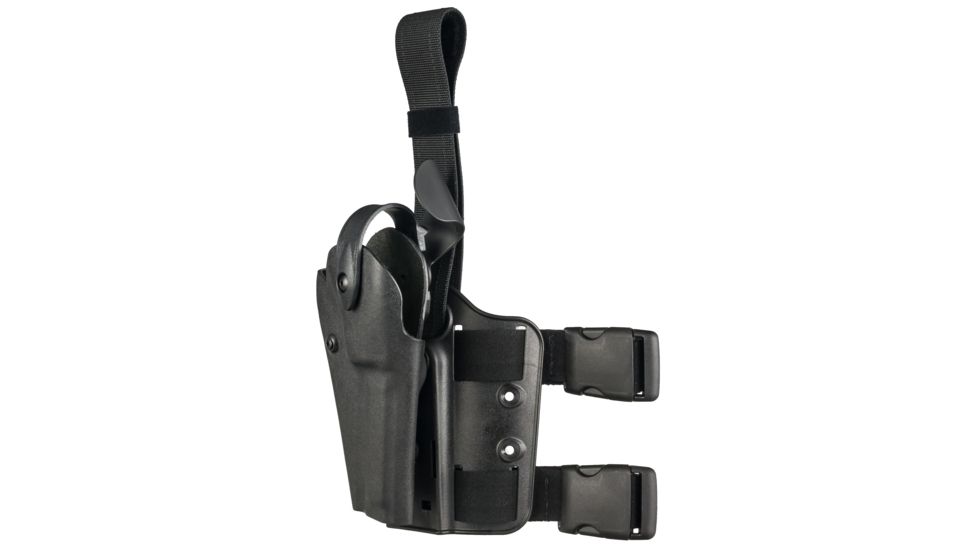Safariland 6004 SLS Tactical Holster w/Dbl Leg Straps, S&amp;W L-Frame 4in., STX Tactical, Black, Right Hand, 6004-21-121