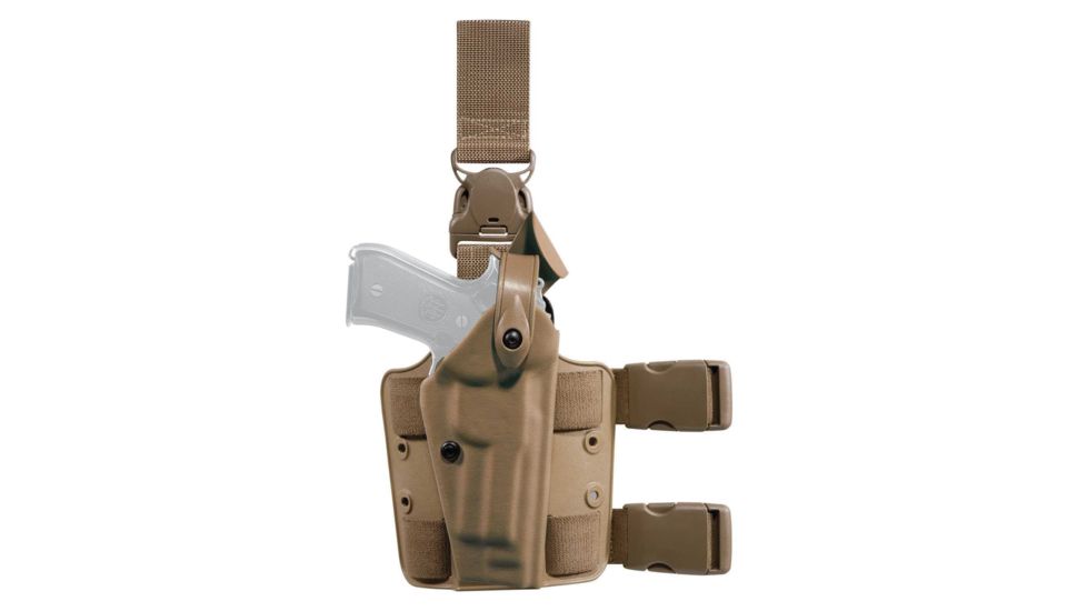 Safariland 6005 SLS Tactical Holster w/Quick Release, S&amp;W M&amp;P 9mm, .40 4.25in., Coyote Brown, Right Hand, 6005-219-761