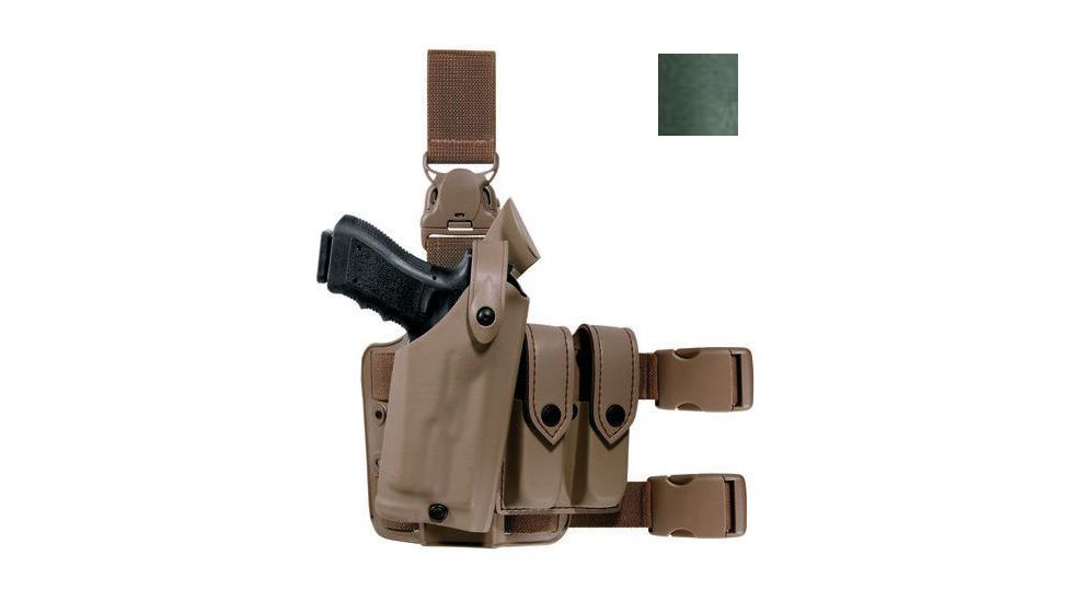Safariland 6005 SLS SIG Sauer Tactical Holster w/Quick Release, Sig Sauer P220, P226 w/ITI Mount ITI M3X/M6X 4.41in., OD Green, Right Hand, 6005-7712-561